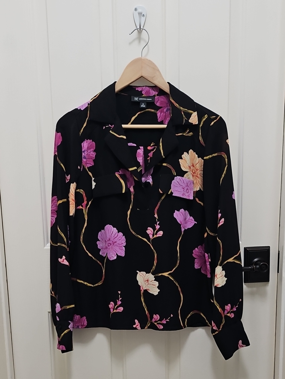 INC black blouse from Macy's size xs